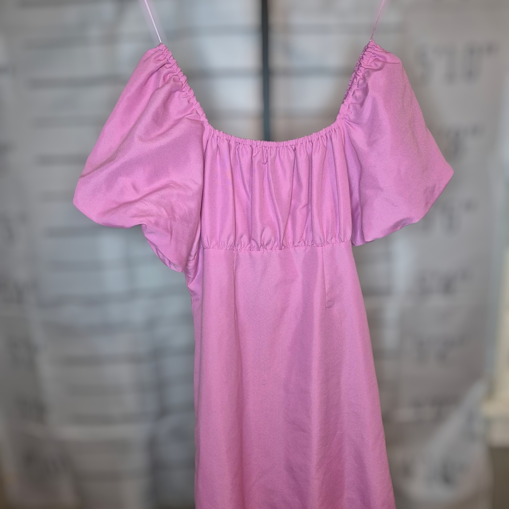 GB Girls Pink Gathered Dress